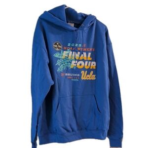 Champion  Women's  2025 Final Four Fleece Pull Over‎ Hoodie  Blue Size L